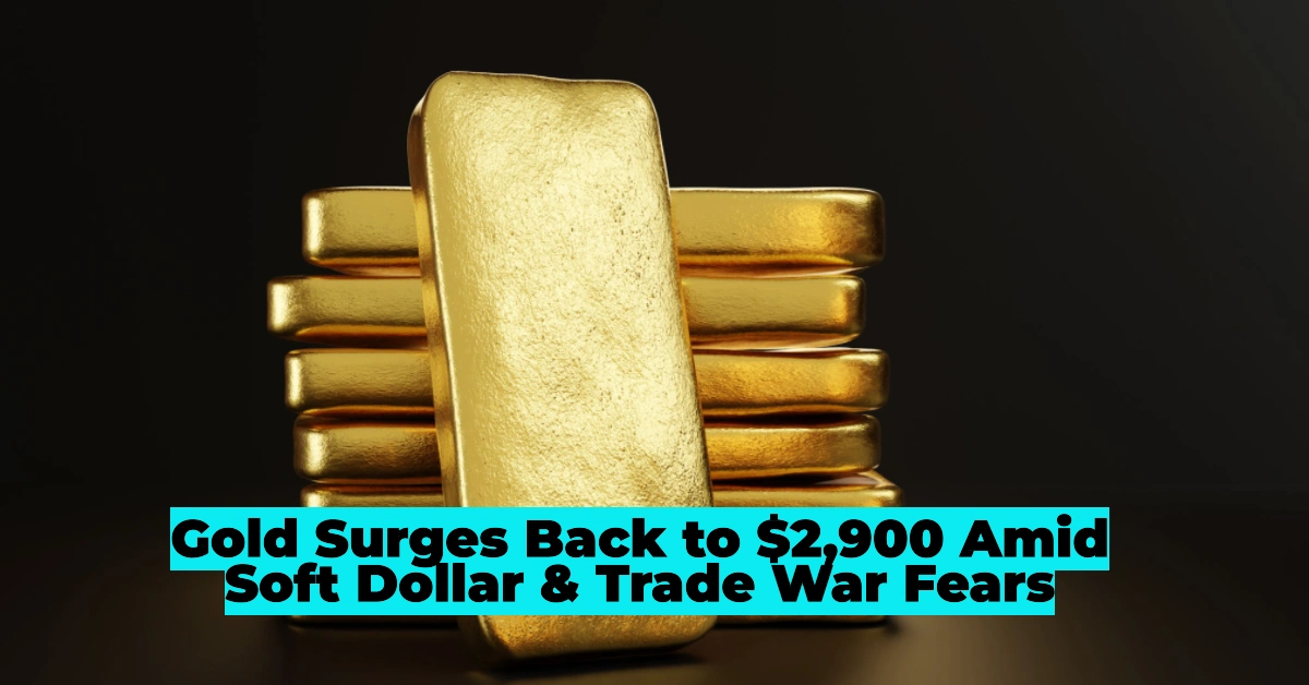 Gold Surges Back to $2,900 Amid Soft Dollar & Trade War Fears