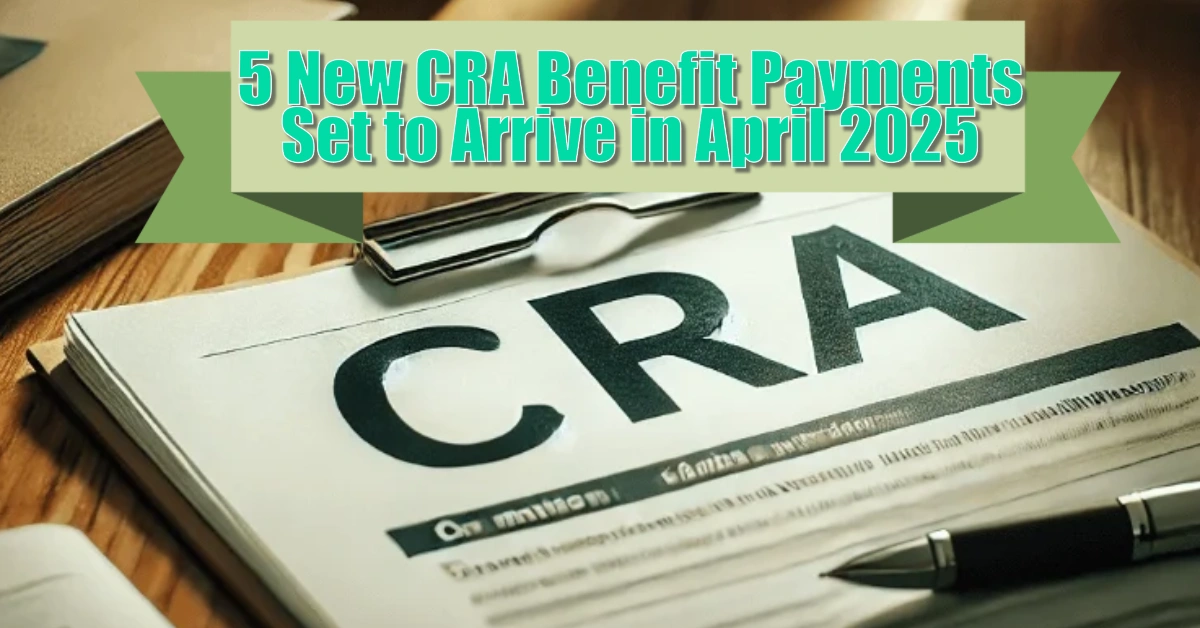 5 New CRA Benefit Payments Set to Arrive in April 2025
