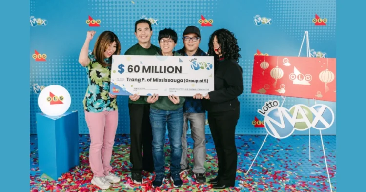 Fortune: Five Coworkers From GTA Split $60-Million Lotto Max Jackpot in Red Envelope Surprise
